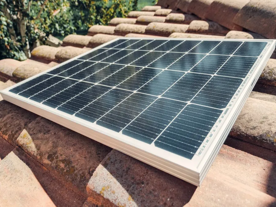 Close-up of solar panels on a Canberra rooftop
