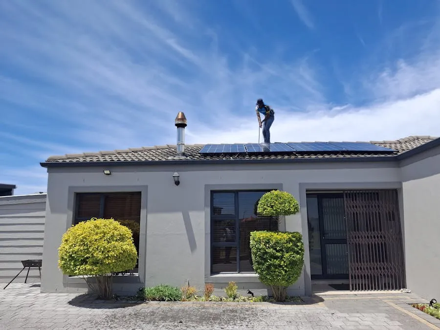 AWE installing solar on a Canberra roof